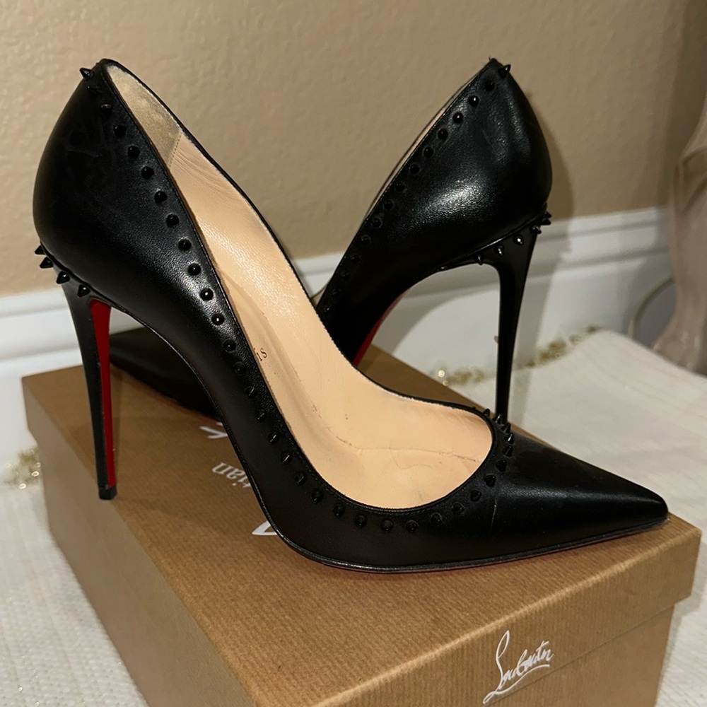 Christian Louboutin 100 Anajalina Spike Kid Leather